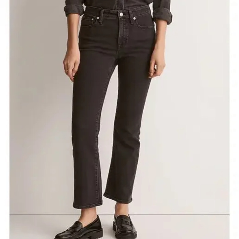 Madewell Kick Out Mid Rise Black Jeans Size 29